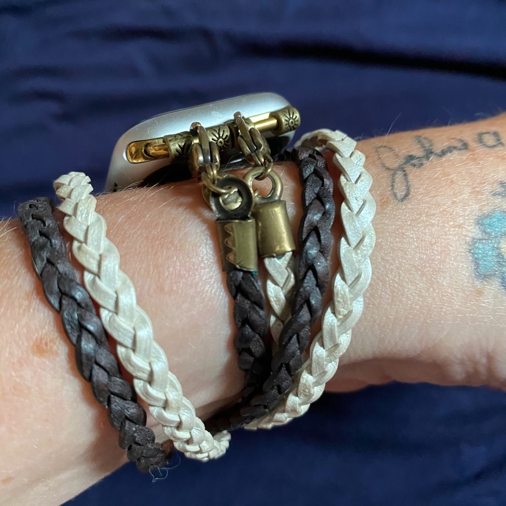 Genuine Leather Lenny and Eva Apple iWatch band